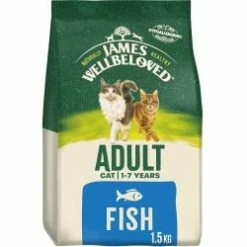 James Wellbeloved Adult Dry Cat Food Fish & Rice 1.5kg 4kg