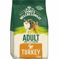 James Wellbeloved Adult Dry Cat Food Turkey & Rice 1.5kg 4kg