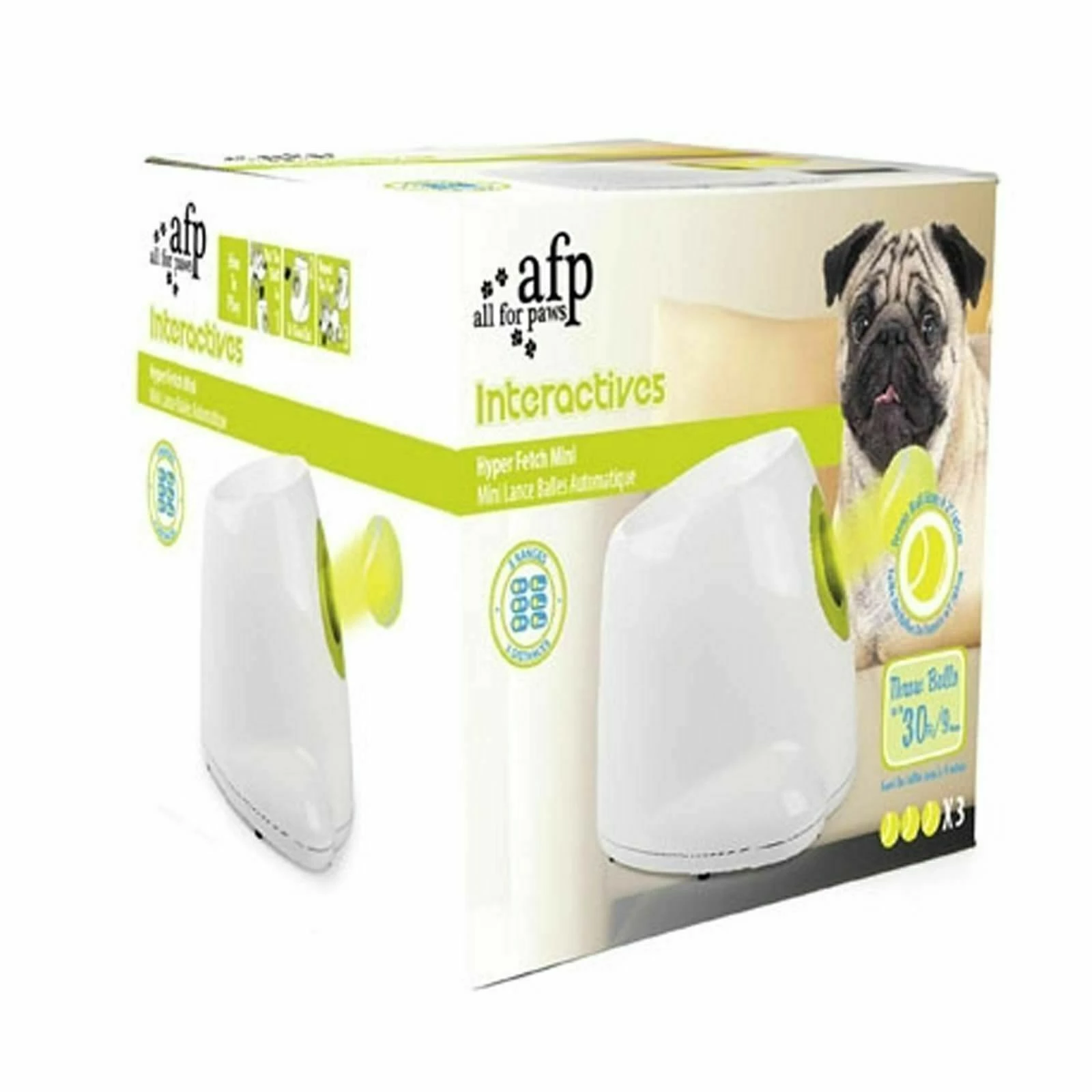 All For Paws Hyper Fetch Mini Ball Launcher Machine Game For Small Dogs Pet - Image 3