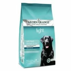 Arden Grange Light Adult Dry Dog Food Chicken & Rice Hypoallergenic 2kg 6kg 12kg