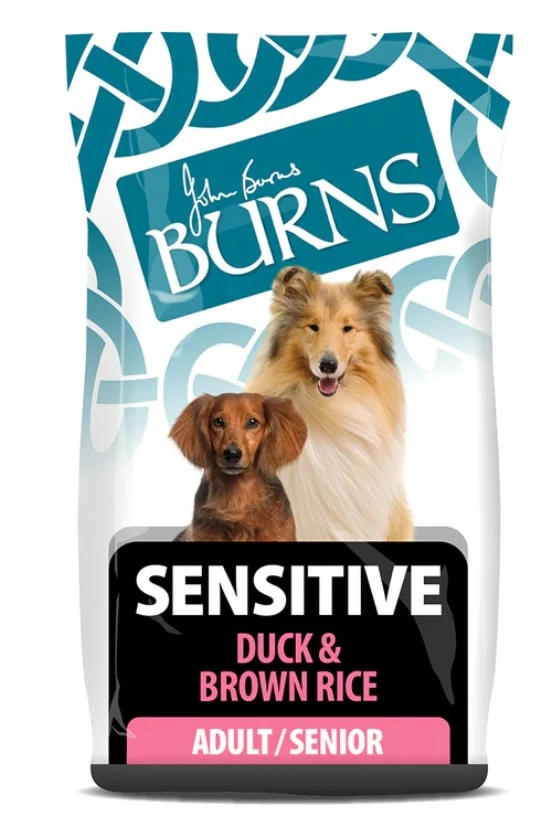 Burns Sensitive Duck & Brown Rice Adult Dry Dog Food 2kg,6kg,12kg