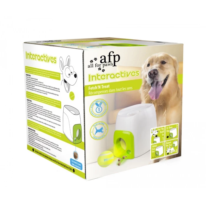 All For Paws Interactives Dog Fetch N Treat Toy Puppy Fetch Ball - Image 4