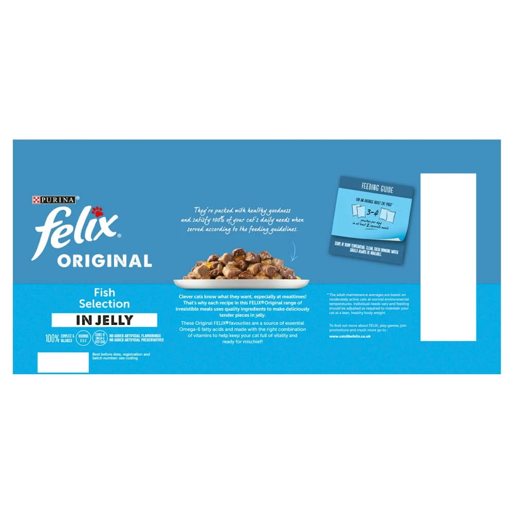 Felix Adult Wet Food Fish Selection In Jelly 40 Pack - Image 3