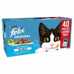 Felix Adult Wet Food Fish Selection In Jelly 40 Pack