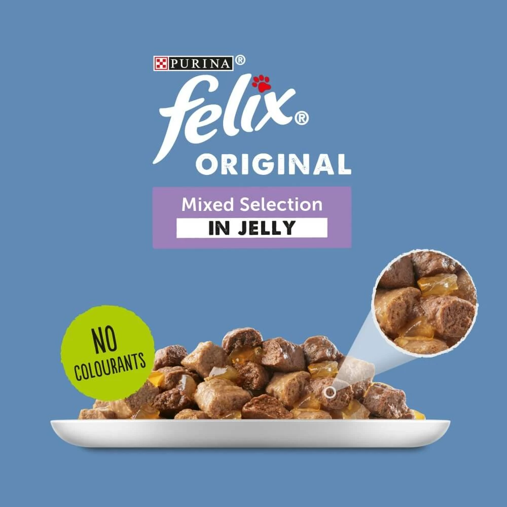 Felix Adult Wet Cat Food Mixed Selection In Jelly 40 Pack - Image 2