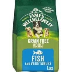 James Wellbeloved Dog Adult Grain Free Fish 1.5kg & 10kg Bag
