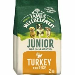 James Wellbeloved Dry Dog Food Junior Turkey & Rice 2kg 15kg