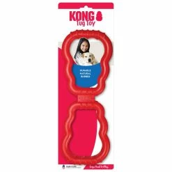 KONG Tug Toy For Dogs Interactive Play Durable Stretchy Rubber Tug Of War
