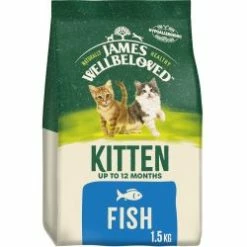 James Wellbeloved Kitten Dry Food Fish & Rice 1.5kg