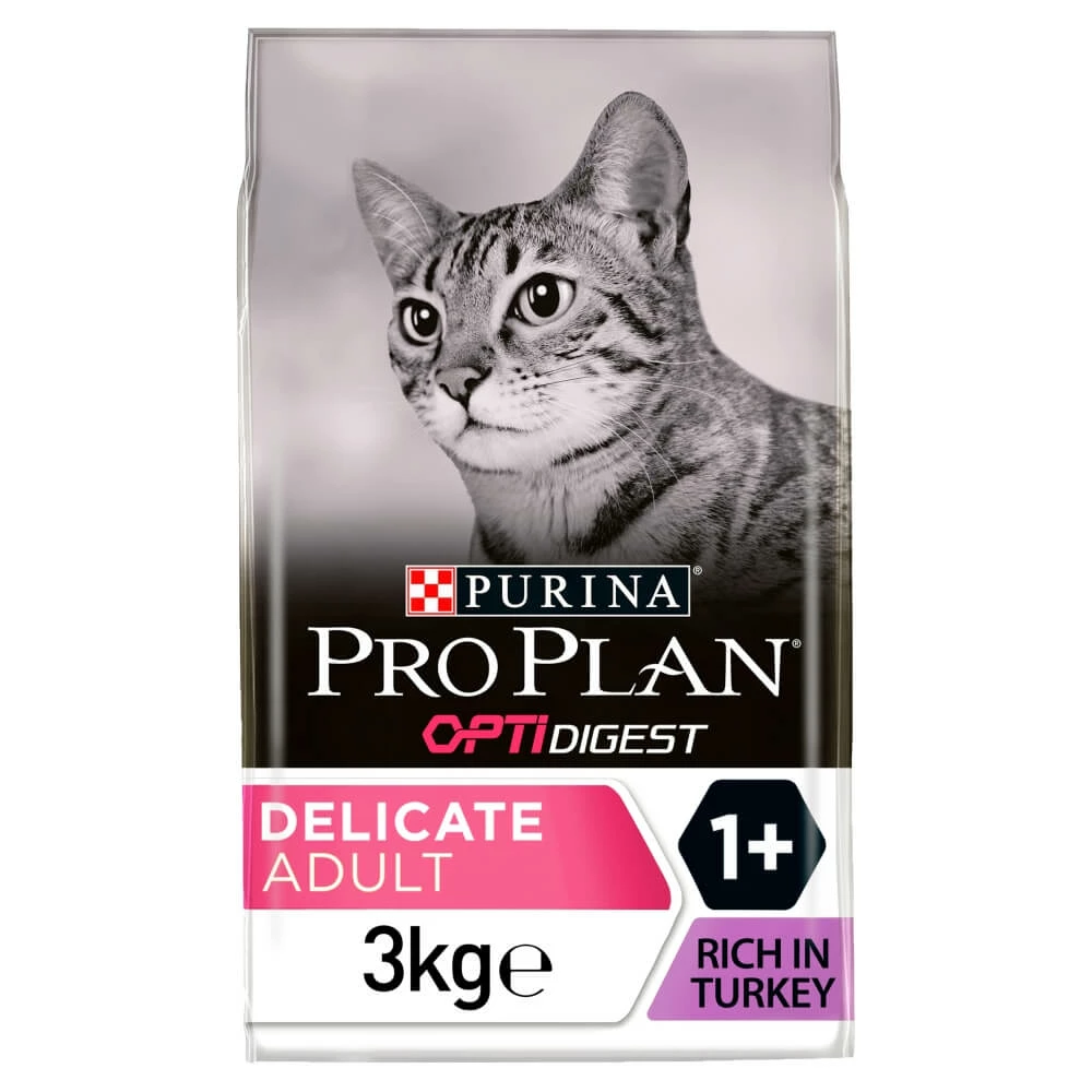 Pro Plan Cat Adult Delicate With Optidigest Turkey Dry Food 3kg - Image 5