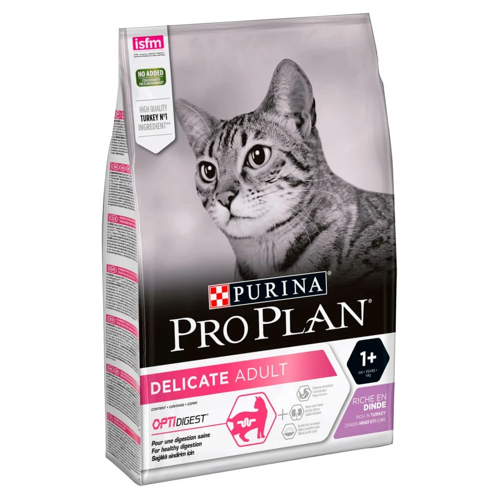 Pro Plan Cat Adult Delicate With Optidigest Turkey Dry Food 3kg