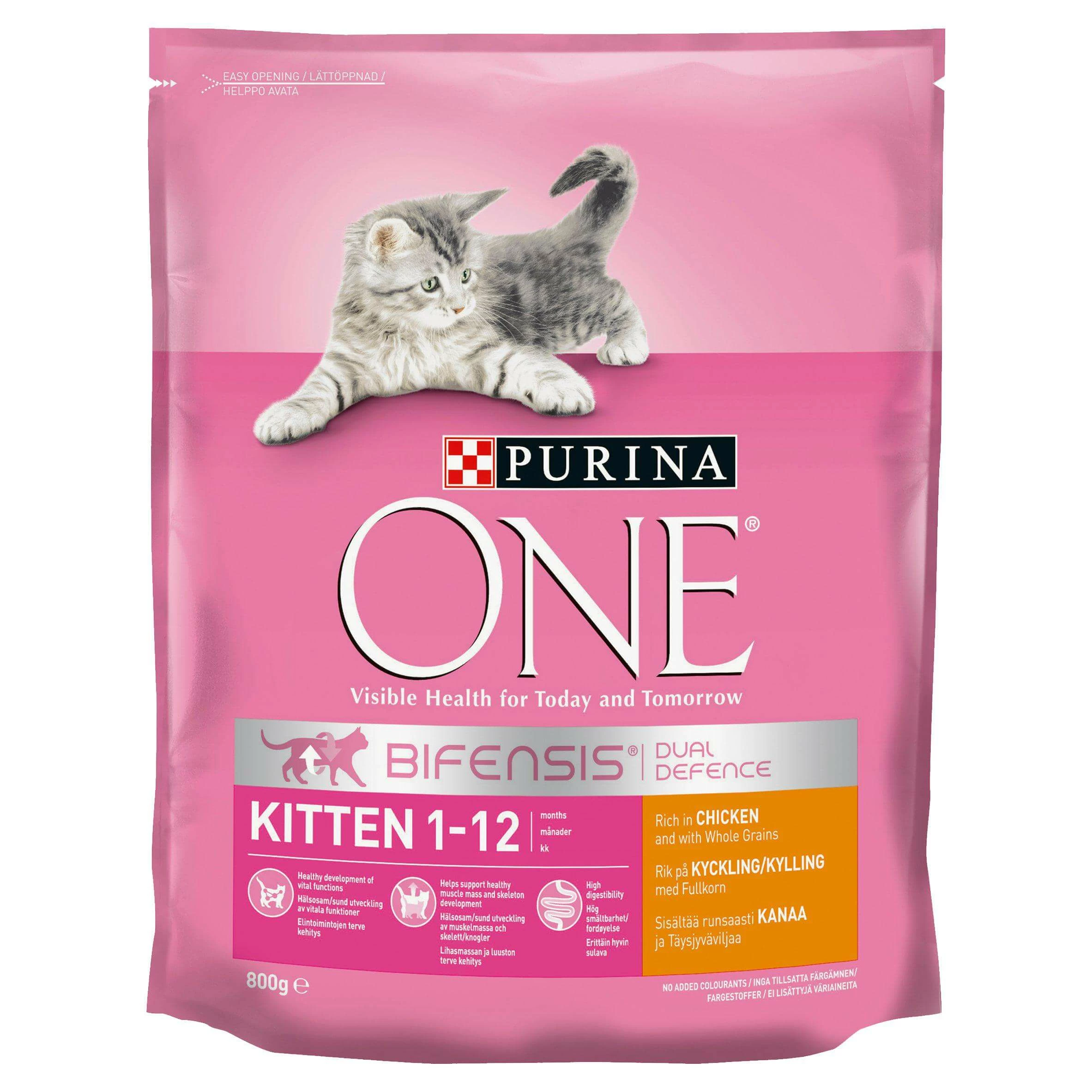 Purina One Dry Kitten Food Chicken 750g Or 2.8kg