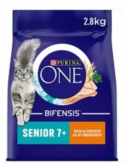 Purina One Dry Cat Food Senior Chicken Or Salmon 750g 2.8kg 2.8kg