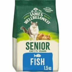 James Wellbeloved Senior Dry Cat Food Fish & Rice 1.5kg & 4kg