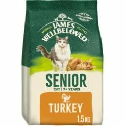 James Wellbeloved Senior Dry Cat Food Turkey & Rice 1.5kg & 4kg