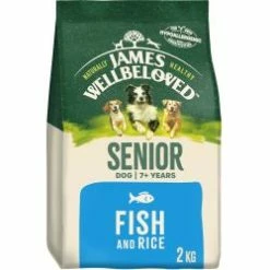 James Wellbeloved Dry Dog Food Senior Fish & Rice 2kg 15kg