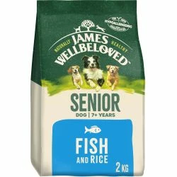 James Wellbeloved Dry Dog Food Senior Fish & Rice 2kg 15kg