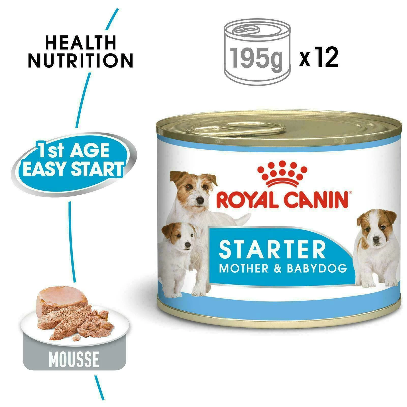 12 Royal Canin Starter Soft Mousse Mother & Baby Dog Food Transition Weaning 195g - Image 6