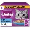 Whiskas Adult Wet Cat Food Pouch Chicken Or Fish 40 Pack