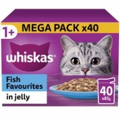 Whiskas Adult Wet Cat Food Pouch Chicken Or Fish 40 Pack