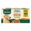 Winalot Wet Dog Food Pouch In Gravy Or Jelly 40pk Meaty Chunks Or Sunday Dinner